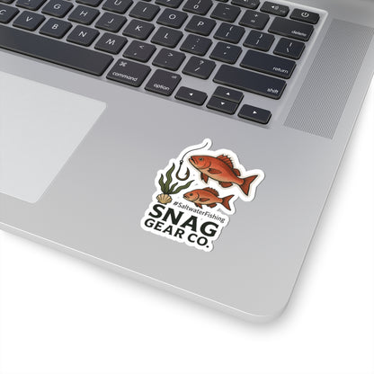 Red Snapper Saltwater Hook Sticker