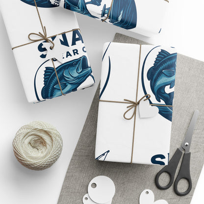 Signature Fishing Logo Wrapping Paper