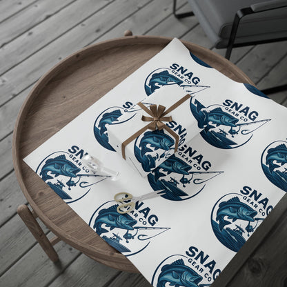 Signature Fishing Logo Wrapping Paper