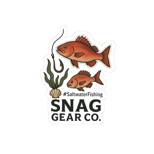 Red Snapper Saltwater Hook Sticker