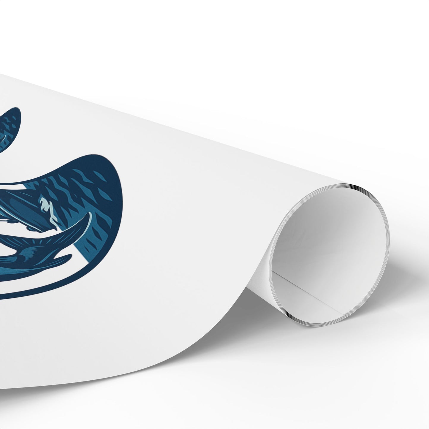 Signature Fishing Logo Wrapping Paper